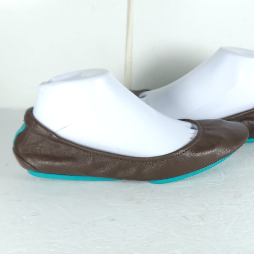 Tieks by Gavrieli Women’s US8 Chocolate Brown Leather Slipon Flat Ballet Shoes - Picture 10 of 14